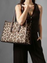 Sac Port� �paule Safari Etrier Marron safari ESAI160L-vue-porte